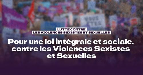 MANIFESTATION pour une loi intégrale et sociale contre les violences sexuelles et sexistes