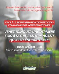 RASSEMBLEMENT contre la loi d'urgence agricole