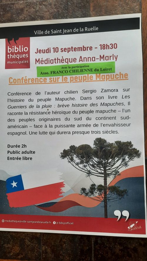 CONFERENCE sur le peuple Mapuche au Chili 