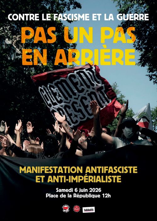 MANIFESTATION antifasciste et anti-impérialiste