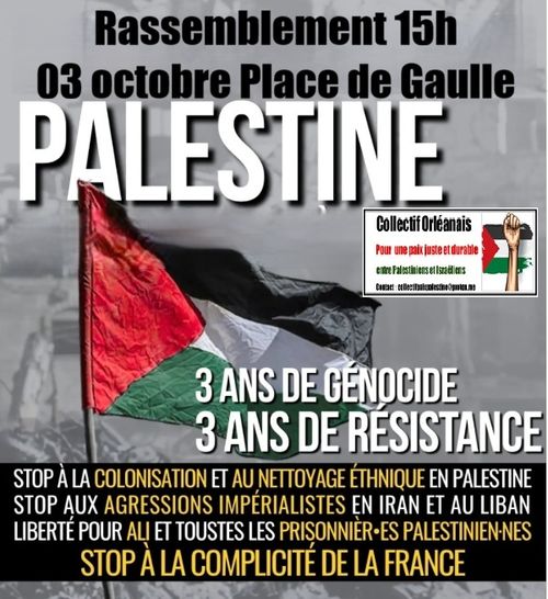MANIFESTATION de soutien au peuple palestinien