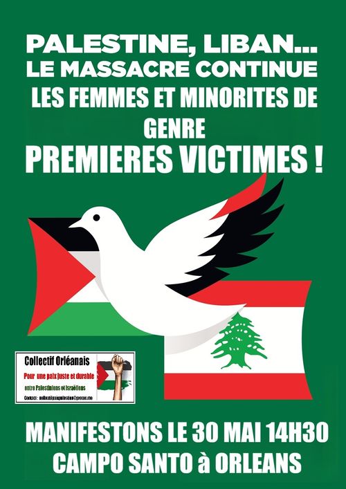 MANIFESTATION de soutien aux palestiniens