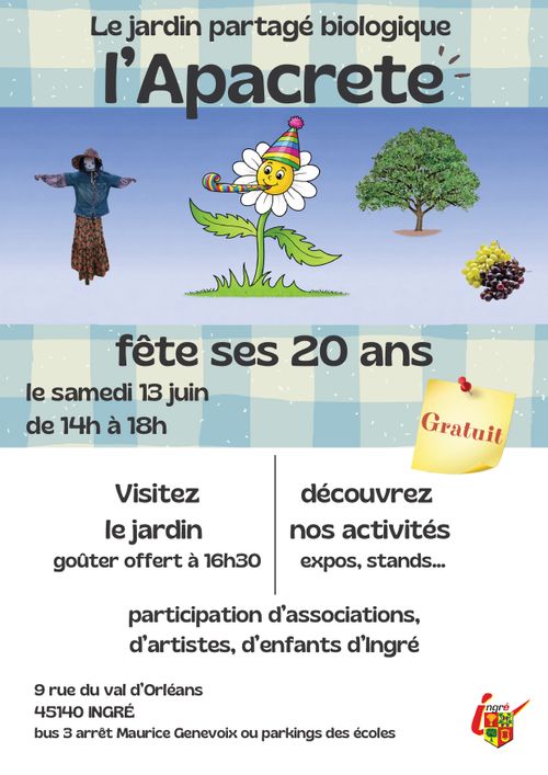 ANNIVERSAIRE jardin partagé l'Apacrête
