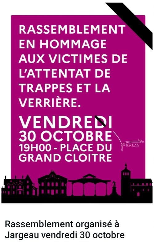 RASSEMBLEMENT Hommage aux ictimes de Trappes