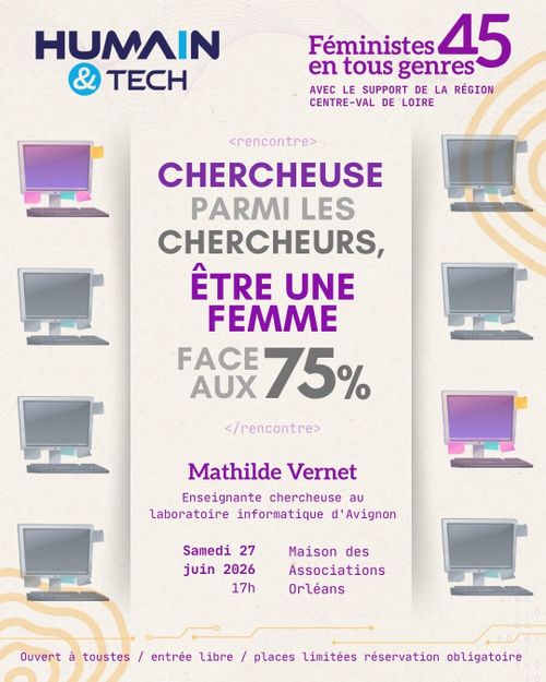 Rencontre : chercheuse parmi les chercheurs, être une femme face au 75%