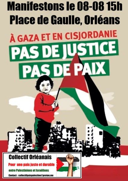 MANIFESTATION de soutien aux palestiniens